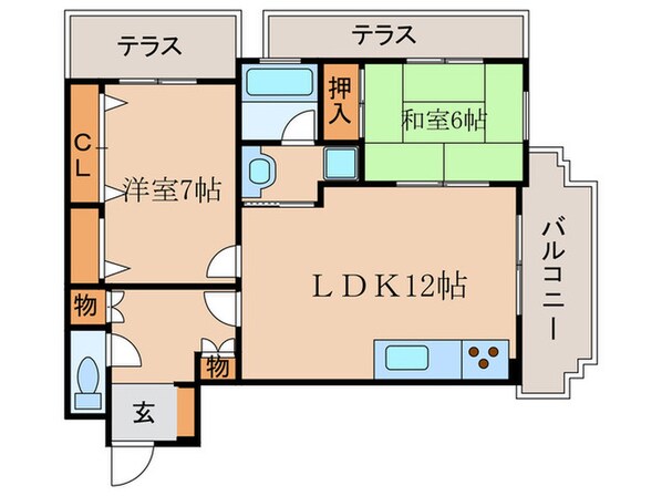 ハウスエバ－グリ－ンの物件間取画像